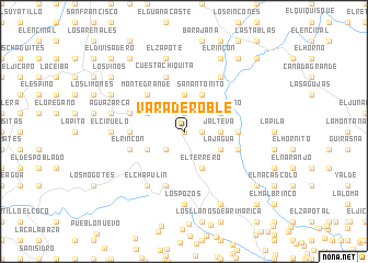 map of Vara de Roble