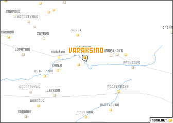 map of Varaksino
