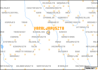 map of Váraljapuszta