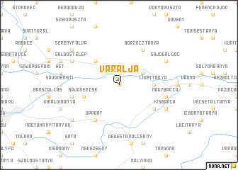 map of Váralja