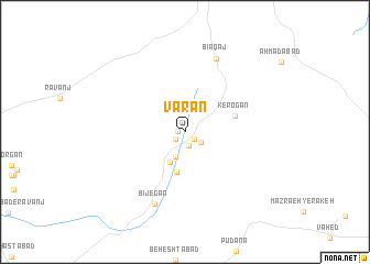 map of Vārān
