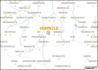 map of Varászló