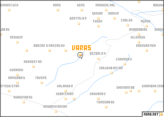 map of Varas