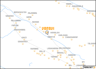 map of Varāvī