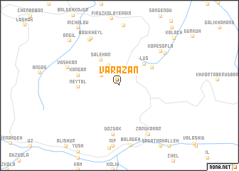 map of Varāzān