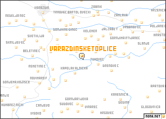 map of Varaždinske Toplice