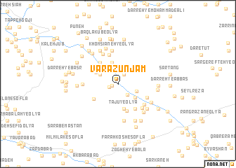 map of Varāzūn Jam