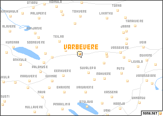 map of Varbevere