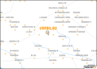 map of Vărbilău