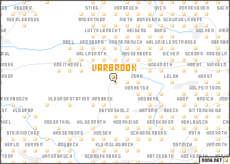 map of Varbrook