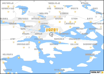 map of Vårby