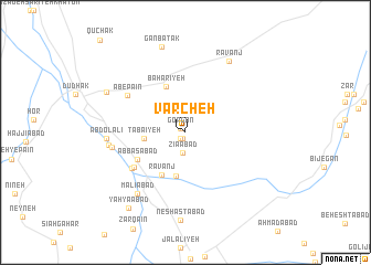 map of Varcheh