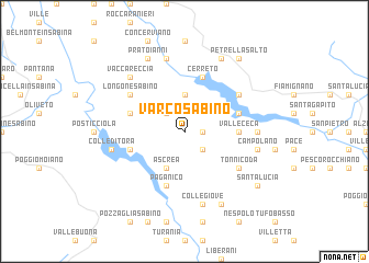 map of Varco Sabino