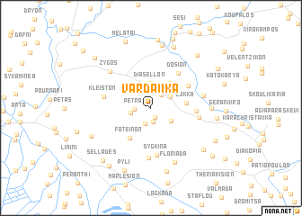 map of Vardaíika