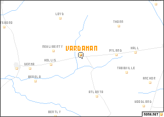 map of Vardaman