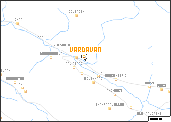 map of Vardavān