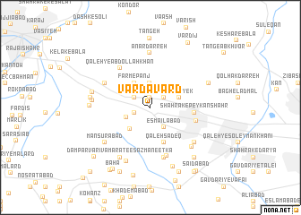 map of Vardāvard