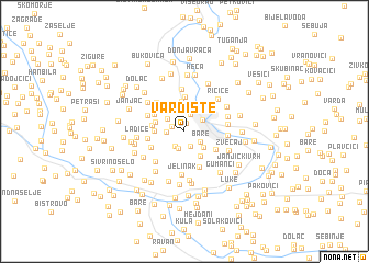 map of Vardište