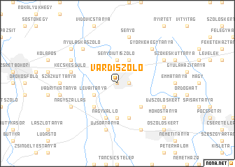 map of Várdiszőlő