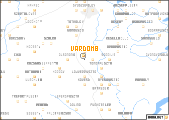 map of Várdomb