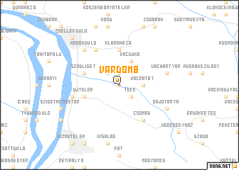 map of Várdomb