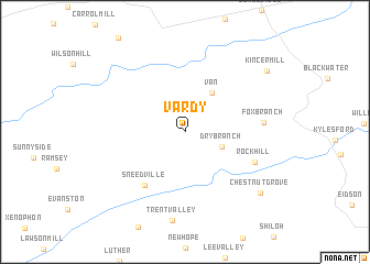 map of Vardy