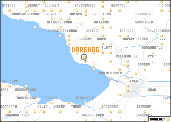 map of Varehög