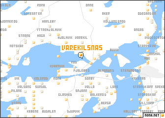 map of Varekilsnäs