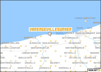 map of Varengeville-sur-Mer