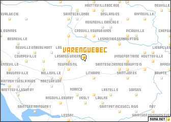 map of Varenguebec