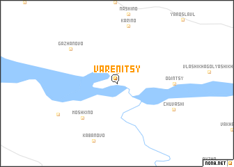 map of Varenitsy