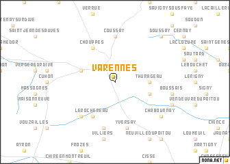 map of Varennes