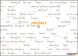 map of Varennes