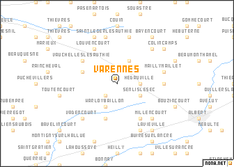 map of Varennes