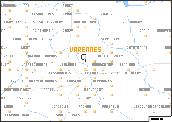 map of Varennes