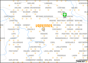 map of Varennes
