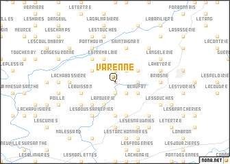 map of Varenne