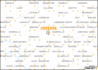 map of Varenne