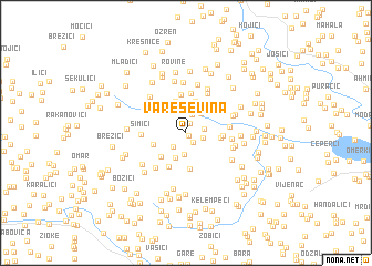 map of Vareševina