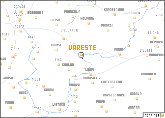 map of Vareste