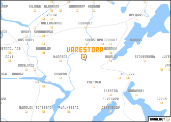 map of Värestorp