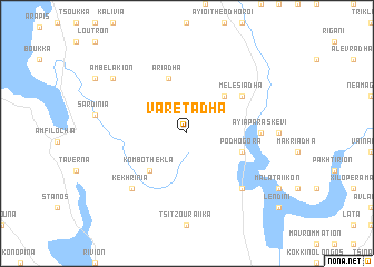 map of Varetádha