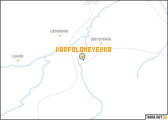 map of Varfolomeyevka
