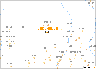 map of Vargandok
