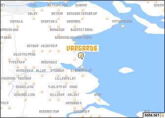 map of Vargårde