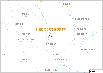 map of Vargas Torres