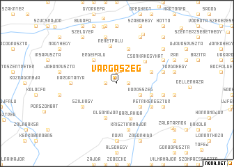 map of Vargaszeg