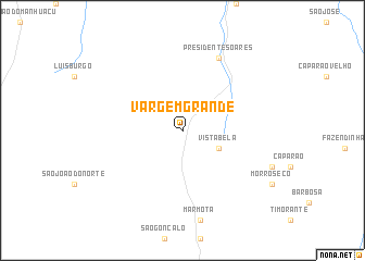 map of Vargem Grande