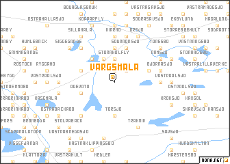 map of Vargsmåla