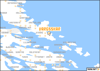 map of Vargsskär